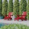 Flash Furniture Red Adirondack Chairs with Ottoman-Cupholder, 2PK 2-LE-HMP-1045-110-RD-GG - alternate 5